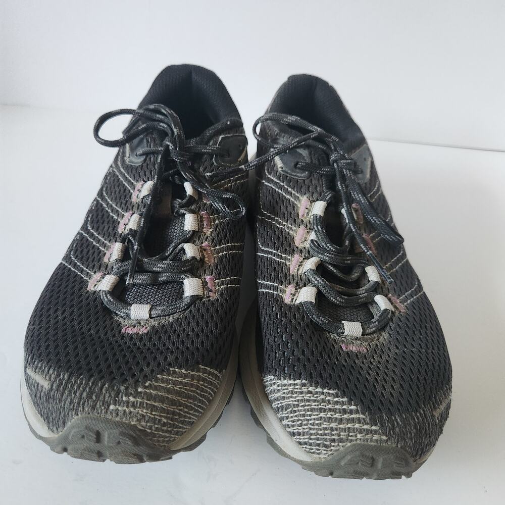 Merrell Fly Strike Trail Running Shoes Womens SZ 7.5 Black Gray Hiking Sneakers